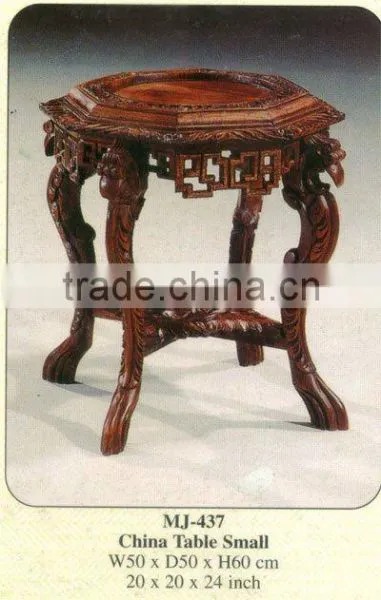 China Table Small Mahogany Indoor Furniture