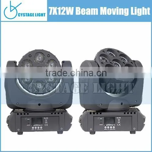 7x12 Watt RGBW 4IN1 Mini Led Beam Moving Head Quality Choice photo-6