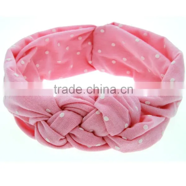 Knot Headband Baby Headband Dot Hairband photo-5