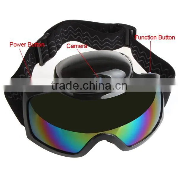 720p Ski Sport Goggles Glasses With 12M Pixel Video Camera Ski Goggles photo-3