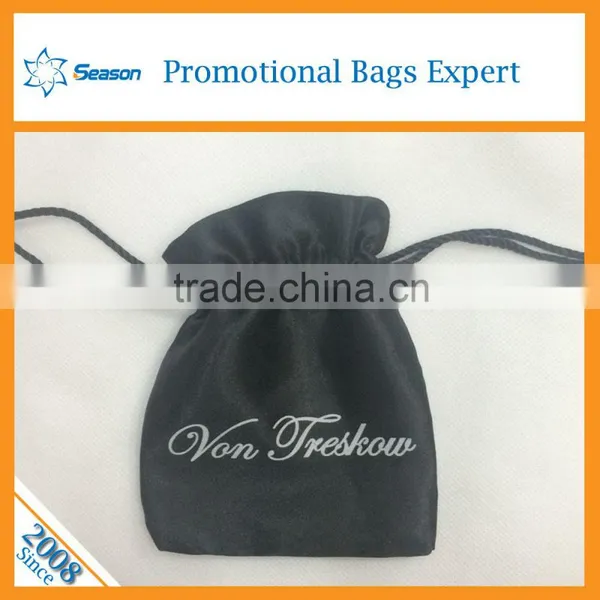 Dawrastring Satin Bag Custom-made Gift Bag Satin Bag With Logo Printing Supplier's Choice photo-5