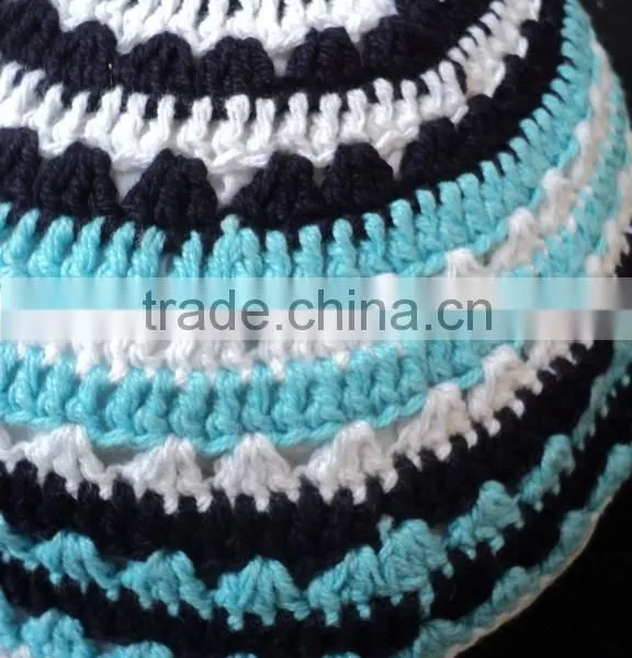 2015 New Crochet Kippah/hand Made Knitted Kippot/judaica Kippah / Cotton Hand-made Kippah photo-4