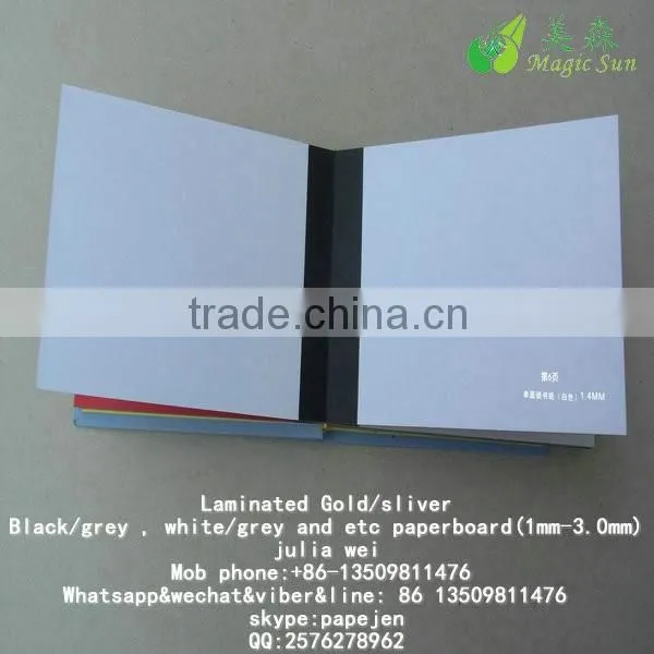 1.0-3.0MM Uncoated Colourful Laminated Paper Board photo-3