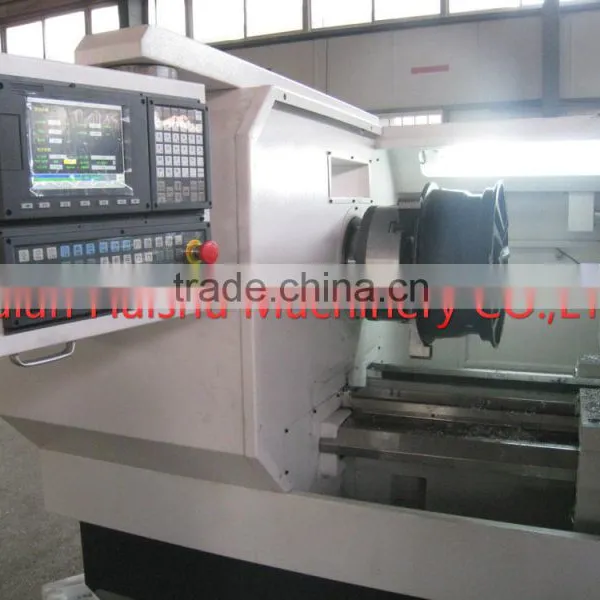 Car Alloy Wheel Surface Diamond Cutting Cnc Lathe With Digitizer Probe Controller CK6166A photo-3