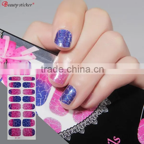 Wholesales Custom Glitter Full Nail Art Sticker photo-5