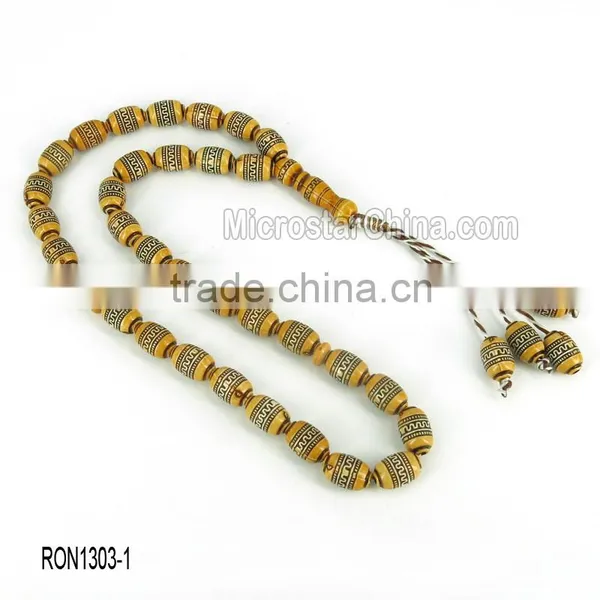 Muslim Tasbih 2 Color Acrylic Tasbih Prayer Beads 33 Beads Bracelet the Bracelet Islamic Tasbih Quality Choice