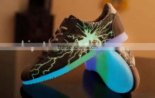 High Top LED Shoes Flashing Sneakers,Lightning Canvas Sneaker Quality Choice Most Popular photo-3
