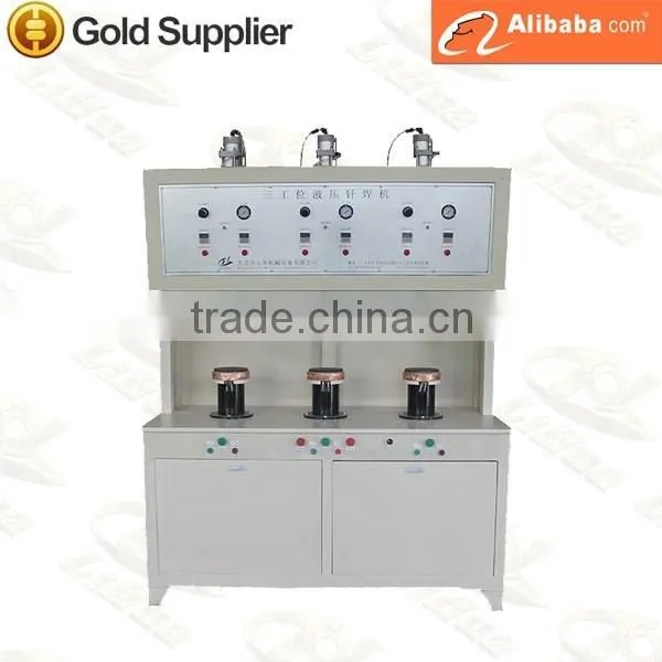 3-station high frequency induction electric boiler brazing machine