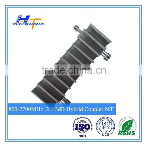 698-2700MHz Micro Wave Passive Component 50ohm N or DIN Female Hybrid Combiner 2 in 1 Out photo-2