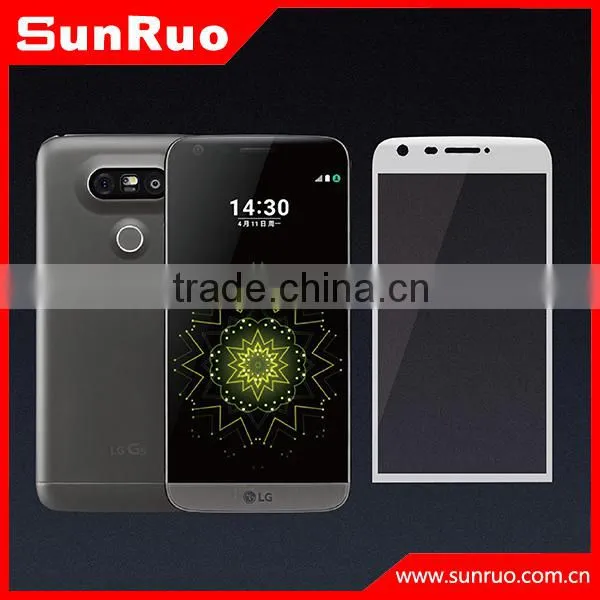 2016 Full Cover Curved Screen Protector for LG G5 9H Hardness 0.33mm HD Clear Tempered Glass photo-2