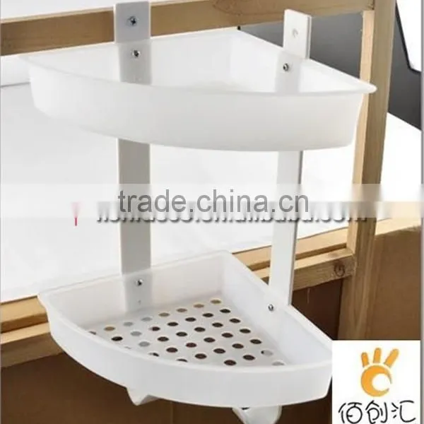 Two-double Triangle Style Multipurpose Plastic Shelves Plastic Storage Shelves photo-2