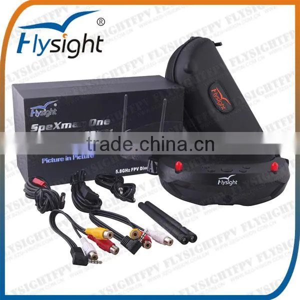 H1623 Flysight SpeXman One Goggle Glass SPX01 FPV 5.8G 32CH Div AIO Wireless Dual Receiver photo-6