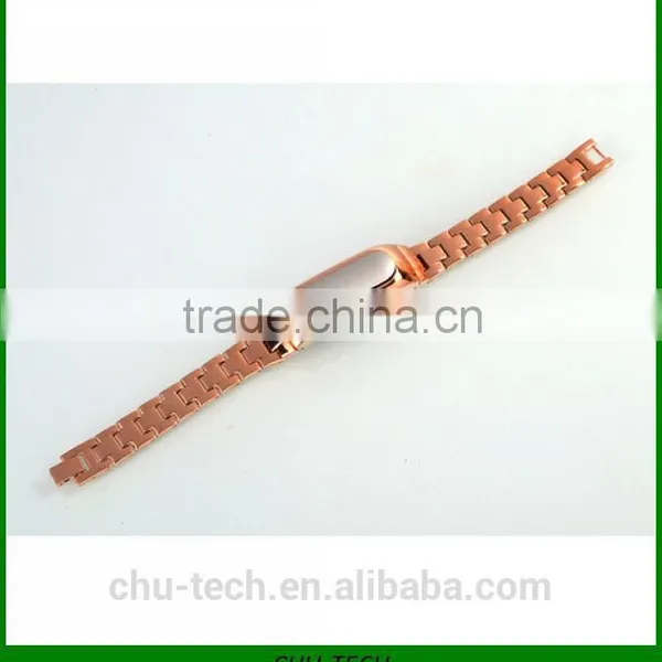 Luxury WristBand Stainless Steel Strap For Xiaomi MI Brand Smart Wristband 1S S 1 1A Xiaomi mi Belt Miband Bracele Strap photo-3