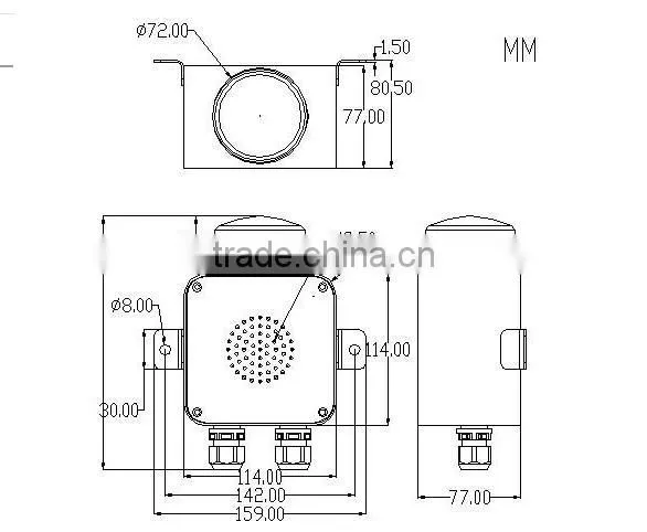 Emergency Call Distributor Industrial Noise Immunity Reminder Calls, Noisy Calls Sound and Light Warning Light D13 photo-2