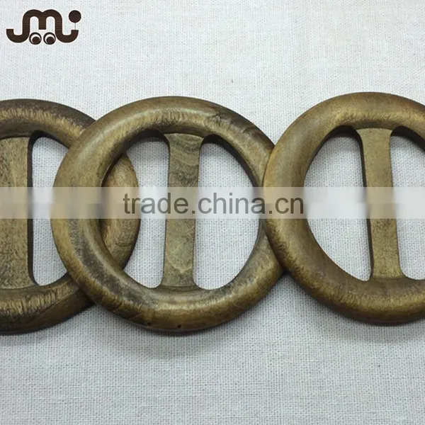 5cm Diameter Handmade Round Wood Belt Buckle