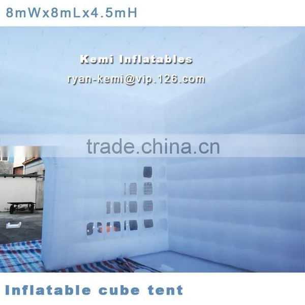8x8x4.5mH Inflatable Cube Tent Cubic Tent Giant Inflatable Tents Advertising Inflatable Tent Outdoor Inflatable Party Tent photo-3