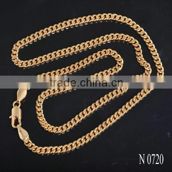 The Newest 7.5" Dubai 18K Gold Brass Chain photo-2