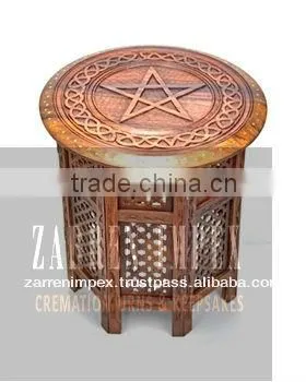 Wooden Table Hand Carved