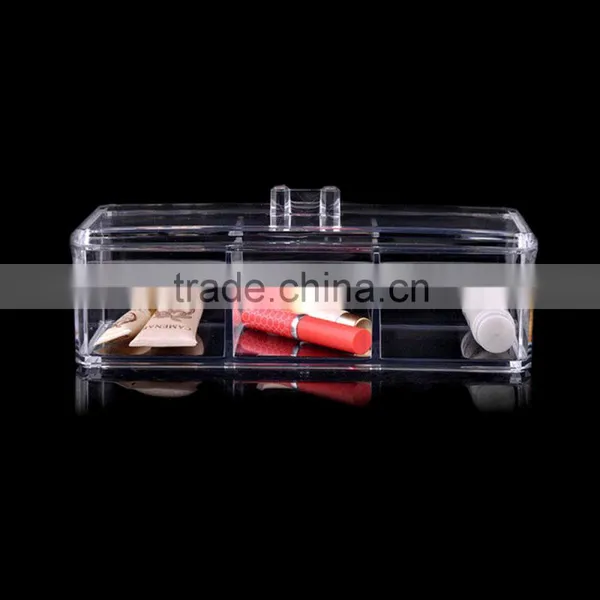 Multi-functional Plastic Transparent Cosmetic Organizer Jewelry Makeup Products Storage Box photo-2