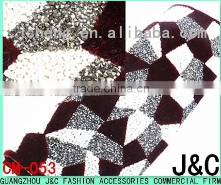 New Pattern Rhinestone Mesh 24*40 cm Hot Fix Rhinestone Sheet