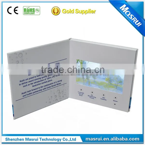 7 Inch USB Charging LCD Video Greeting Card Video Brochure With Wifi photo-4