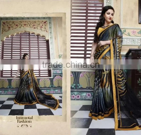 Designer Shiffon Lehenga Style Sarees photo-2