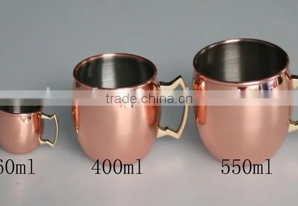 Custom Design 60ml Copper Shot Mug Mini Copper Mule Mug