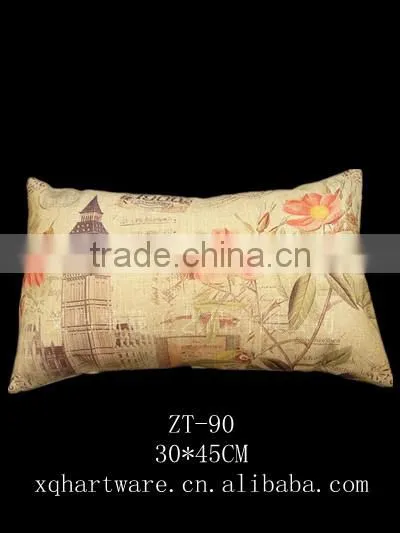 Custom Printing Accept Nature Linen Material Car Seat Cushion photo-5
