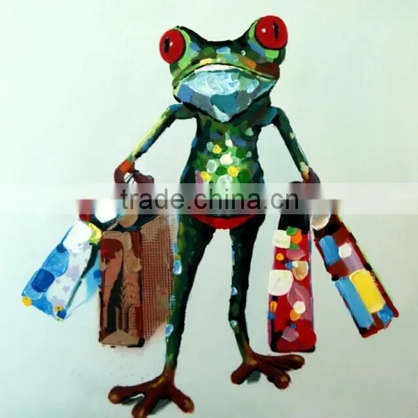 2015 Home Decor Modern Canvas Animal Oil Painting photo-2