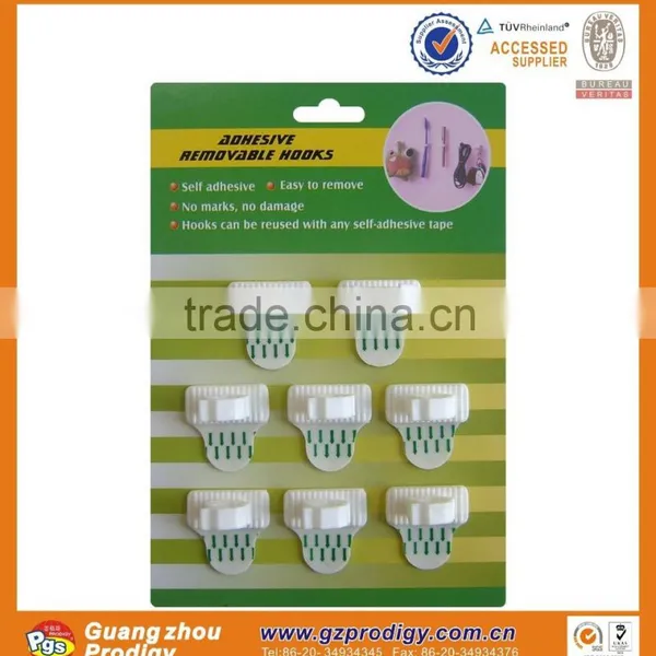 Plastic Clip With Adhesive Pen Clips pp Cable Clip Plastic Wall Mount Hooks photo-4