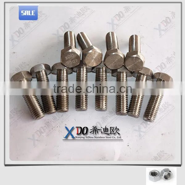 Alloy 600/EN 2.4816/UNS N06600 Hex Bolt DIN931 / DIN933 Inconel 600 photo-5