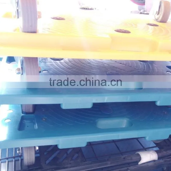 Noiseless Transport Trolley Moving Carrier Small Platform Tool Trolley Little Flatbed Trolley Carrier With Four Wheels photo-5
