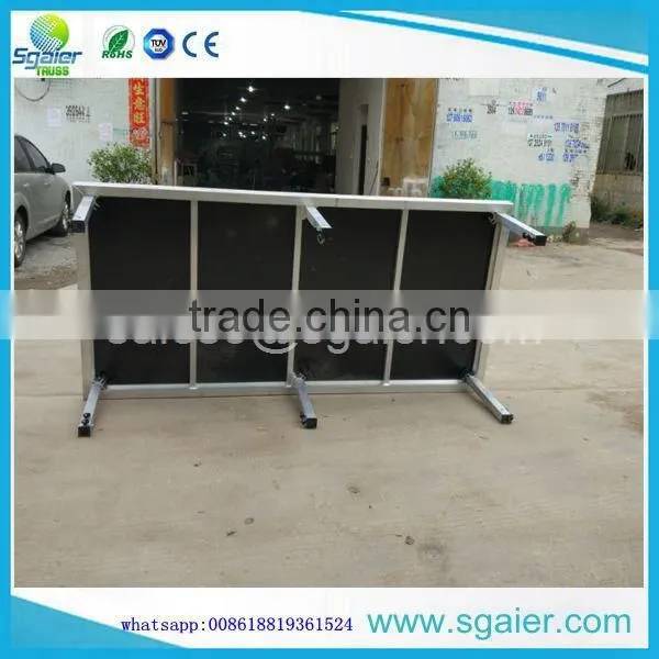 6 Legs 1.22x2.44m Portable Stage, Easy Set up Strong Stage photo-6