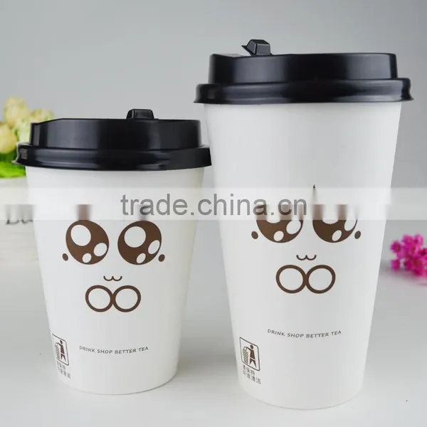 8oz Printed Disposable Paper Cup of Coffee and Cover photo-4