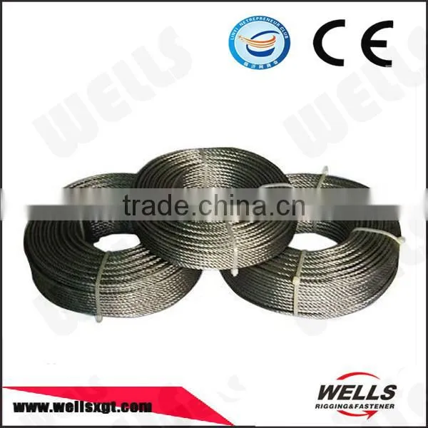 Factory CE 6mm Heavy Duty 7*7 Galvanized Carbon Steel Wire Rope photo-3