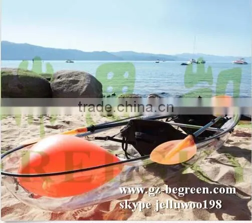 Made in China Plastic Two Seat Transparent Kayak for Sale photo-6