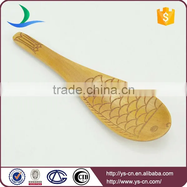 Fish Shape Personalized Japanese Wooden Baby Rice Spoon photo-3
