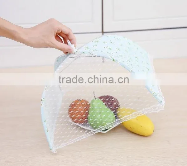 Plastic Food Cover Tent, 16 Inch, Reusable and Collapsible, Keep Out Flies, Bugs, Mosquitos photo-2