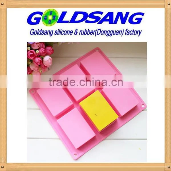 6 Rectangle Silicone Handmake Soap Mold &cake Mold DIY Mould photo-2