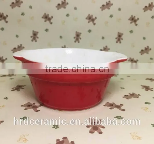 Red Stock Porcelain Ceramic Plates Dishes for Promotion photo-6