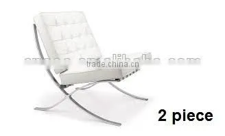 Living Room Furniture Black/white Leather Leisure Lounge Chair (EOE Brand) photo-2