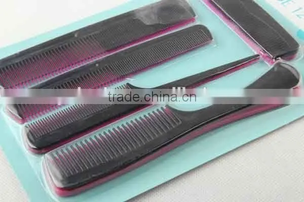 12PC Combined Type Double Color Plastic Comb Set/hair Brush photo-4