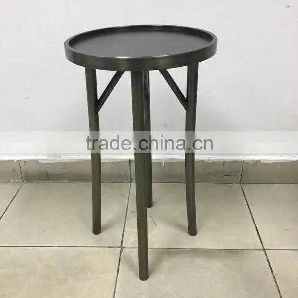 Online Shopping Brushed Bronze Frame Square Metal Coffee Table High Qualtiy photo-3