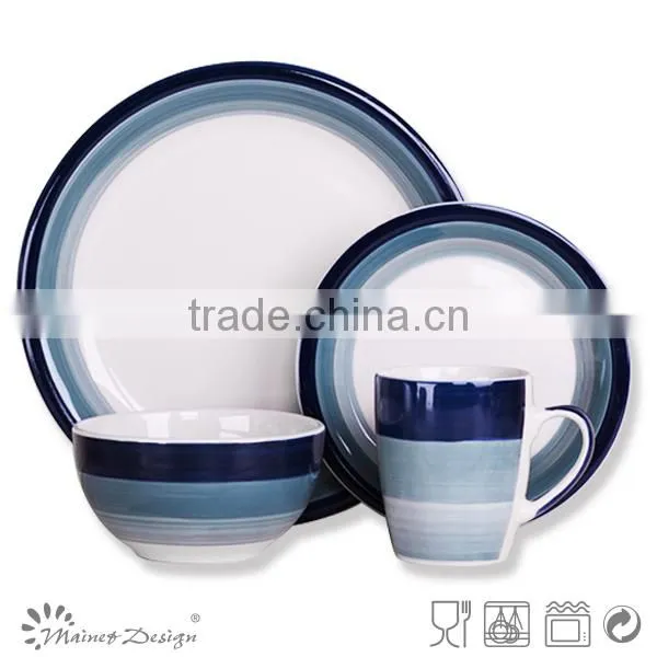 16pcs Handpainting Stoneware Dinnerware photo-5