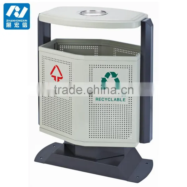Best Garbage Collection Equipment,metal Open Trash Bin Segregation photo-4