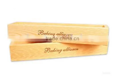 Custom Natural Color One Bottle Wood Wine Box photo-2