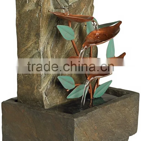 Blue Bird of Paradise Tabletop Water Fountain photo-3