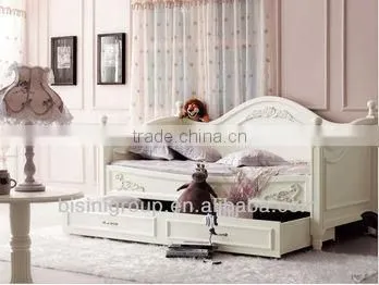 Norwegian Forest Style Royal Black Solid Wood Daybed With Drawers BF11-05143b photo-4