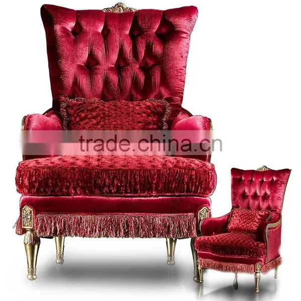 Luxurious Royal Solid Wood King Chair With Wheels, Imperial Carved Wooden Throne Armchair With Golden Tassel BF12-04264c photo-4