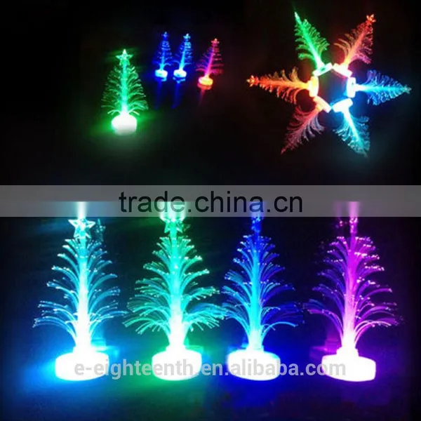 2016 Popular Colorful LED Fiber Optic Nightlight Christmas Tree Lamp Light Children Xmas Gift photo-3